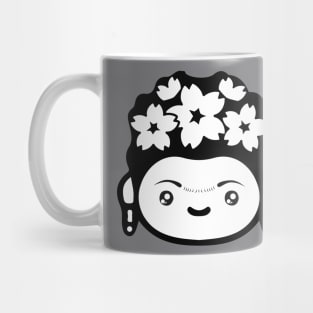 Adorable Frida Kahlo Mexican female artist cute kawaii portrait decoration Mug